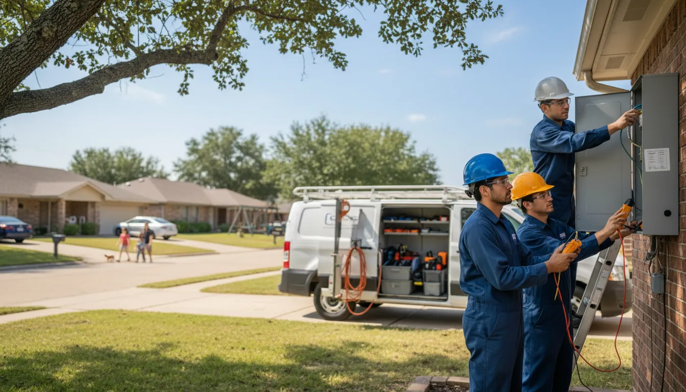 Certified electrician providing emergency electrical services in Forkland, AL